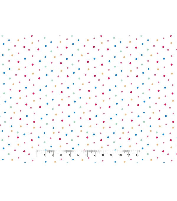 Multi Dot Super Snuggle Flannel Fabric