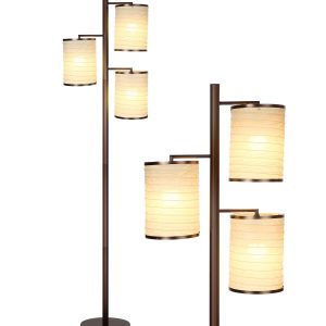 Brightech Liam LED Floor Lamp   Bronze