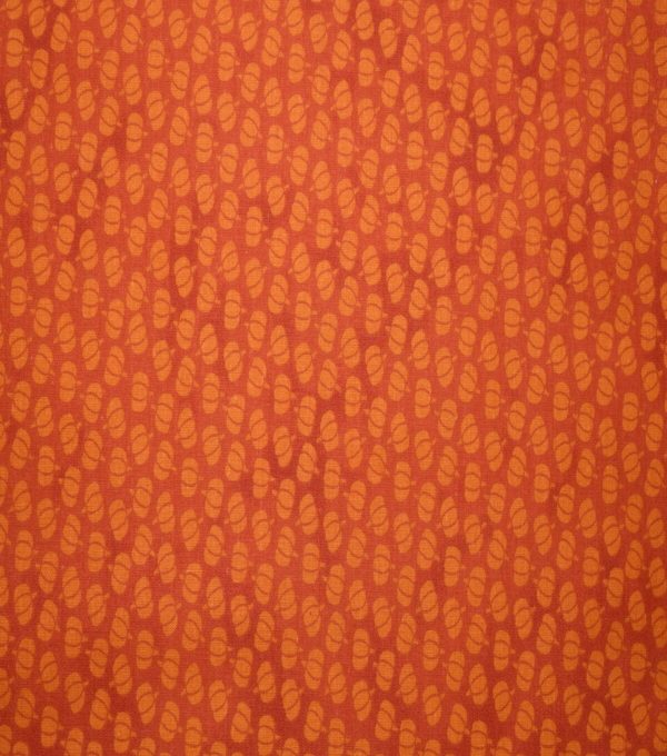 Orange Pumpkins Cotton Fabric