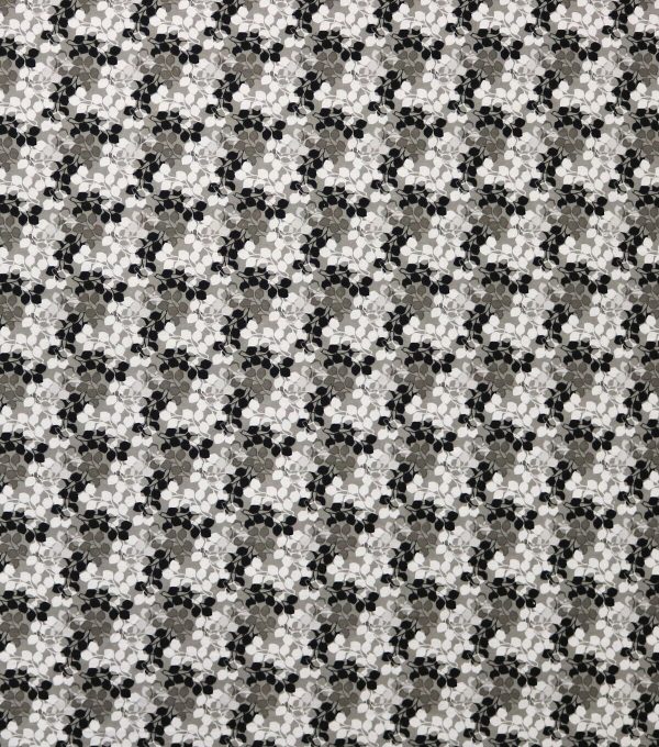 Leaves Black 108 Wide Flannel Fabric - Image 5