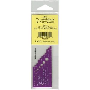 Lacis Tatting Needle   Picot Gauge