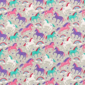 Stars   Hearts Unicorns Super Snuggle Flannel Fabric