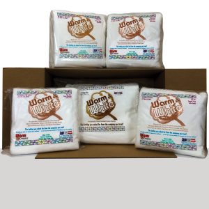 The Warm Company Warm   White Cotton Batting Assortment   1 King, 2 Queen, 2 Twin