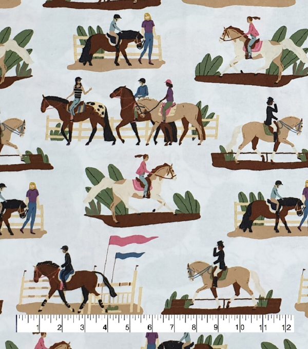 Horses Super Snuggle Flannel Fabric - Image 2
