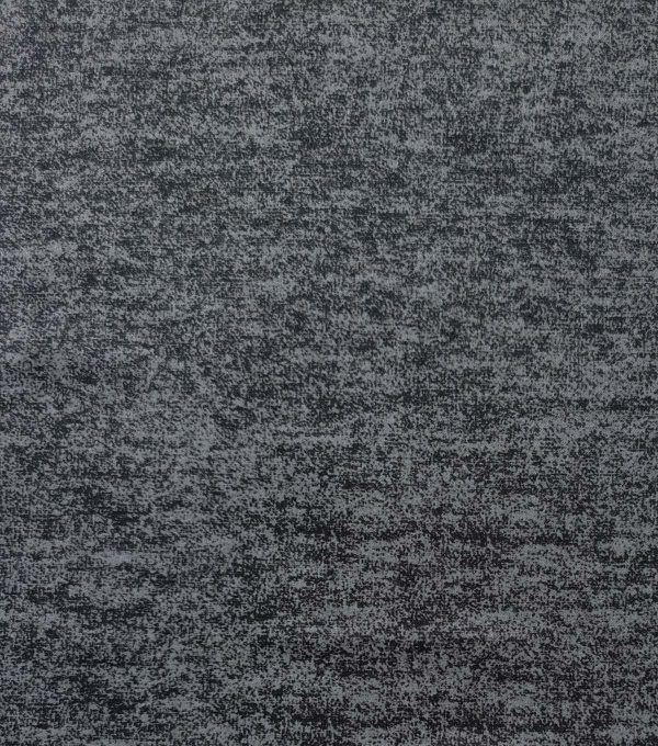 Black Heathered Luxe Flannel Fabric - Image 2
