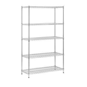 Honey Can Do 42 x 72 Chrome 5 Tier Adjustable Shelving Unit 800lbs