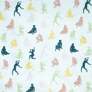 Bodies On Neutral Novelty Cotton Fabric