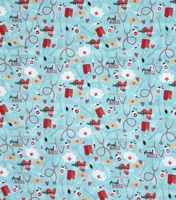 Coffee   Scrubs Super Snuggle Flannel Fabric