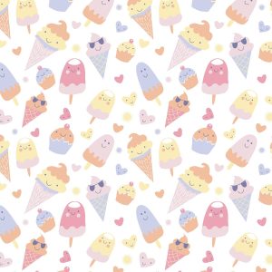 Ice Cream Social Super Snuggle Flannel Fabric
