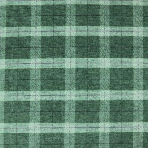 Green Plaid Luxe Fleece Fabric