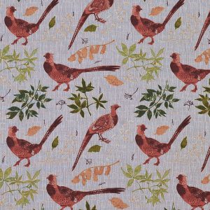 Pheasant in the Field Harvest Cotton Fabric