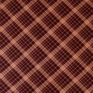 Bias Plaid Brown Cotton Fabric by Keepsake Calico