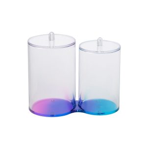 Simplify 6 Ombre 2 Compartment Q Tip   Cotton Holder
