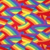 Pride Rainbows Anti Pill Fleece Fabric