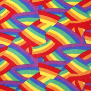 Pride Rainbows Anti Pill Fleece Fabric