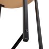 Honey Can Do Round Side Table With Patterend Base