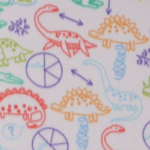 Science Dinos Blizzard Fleece Fabric