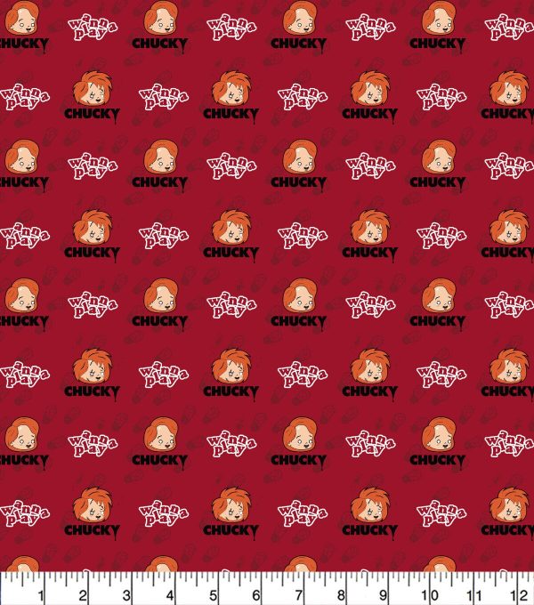 Chucky Batteries Included Cotton Fabric