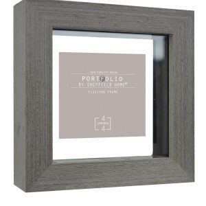 Sheffield Home 4 Gray Portfolio Casual Rustic Floating Frame