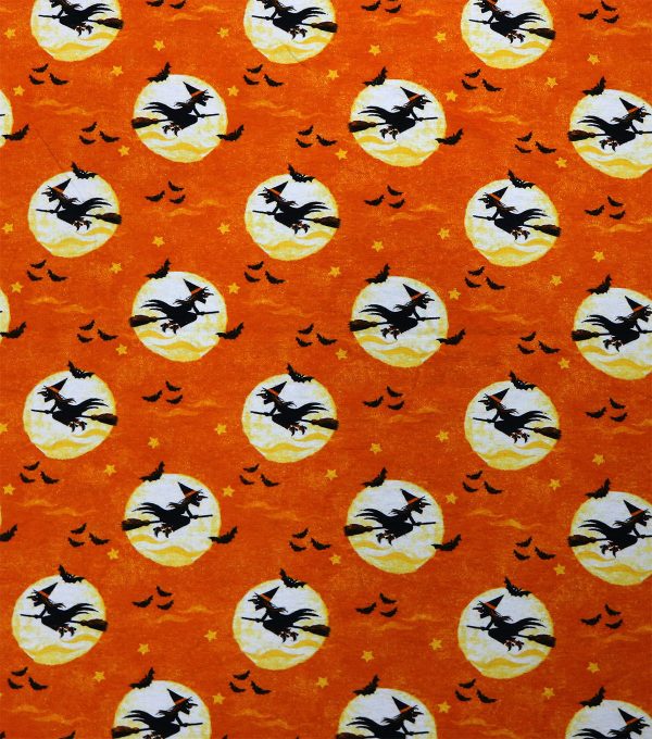 Witches   Moons Super Snuggle Flannel Fabric