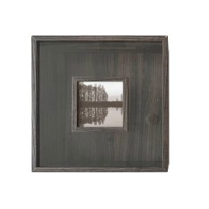 13 x 13 Dark Gray 5 x 5 Wood Card Box by Place   Time