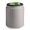 Candle Warmers 5 Gray Textured Candle Warmer