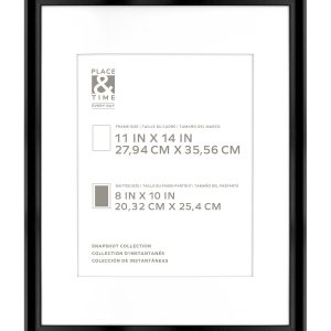 11 x 14 Matted to 8 x 10 Snapshot Gallery Frame by Place   Time
