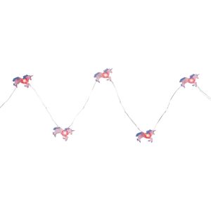 Northlight 10-Count LED Pink Unicorn Fairy Lights   Warm White - 1