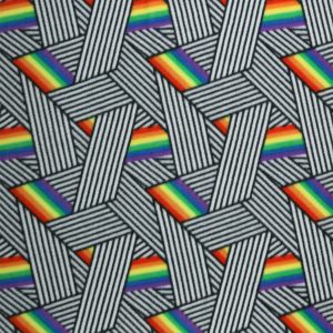 Pride Crossed Lines Anti Pill Fleece Fabric