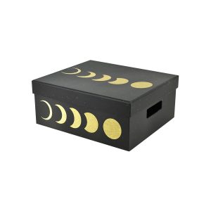 13 Moon on Black Rectangle Box by Place   Time