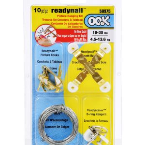 Ook 30lbs ReadyNail Picture Hanging Kit 5pc
