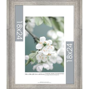 MCS 18 24 Gray Rustic Poster Frame Rustic