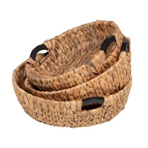Honey Can Do 3ct Woven Water Hyacinth Baskets