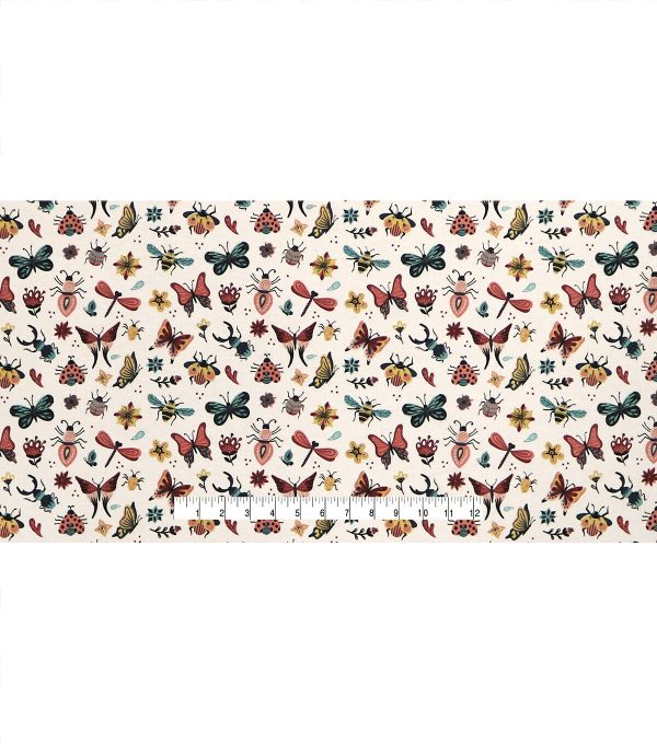 Intricate Bugs Super Snuggle Flannel Fabric - Image 2