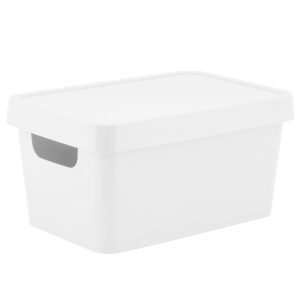 Simplify 10 White Vinto Storage Box With Lid