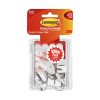 Command 0.5lb White Small Wire Hooks   Strips 21ct