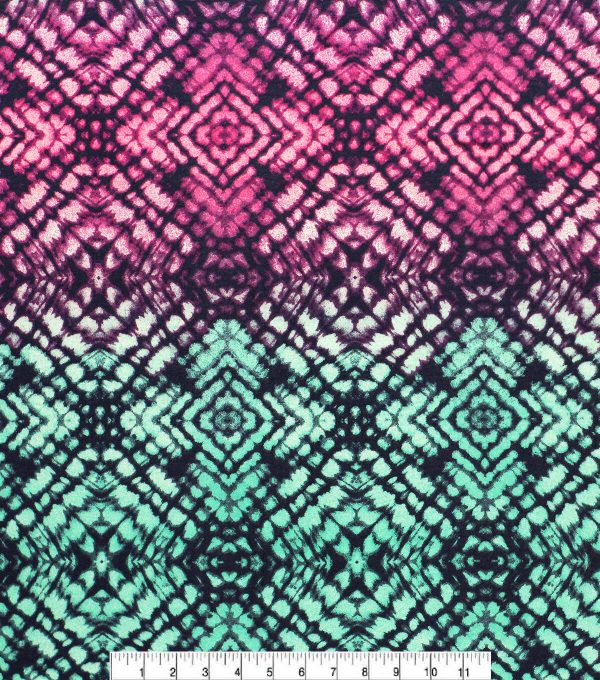 Psychedelic Kaleidoscope Super Snuggle Flannel Fabric - Image 2