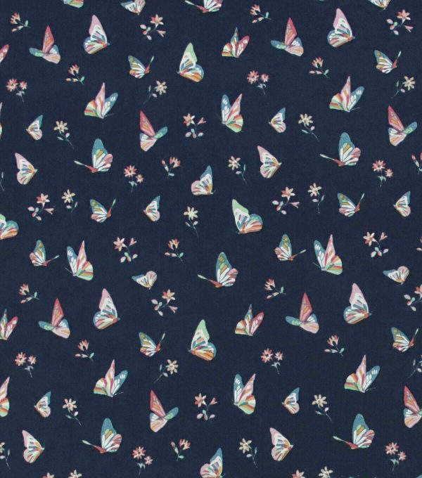 Butterflies   Flowers Super Snuggle Flannel Fabric