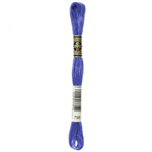 DMC 8.7yd Blues 6 Strand Cotton Embroidery Floss