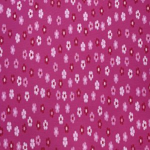 Ditsy Floral on Dark Pink Quilt Cotton Fabric by Quilter s Showcase