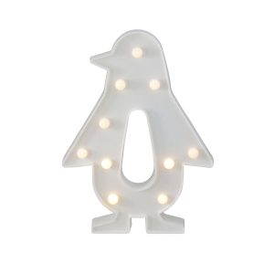 Northlight 10.25 White Penguin LED Marquee LED Sign