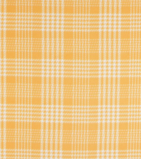 Mustard Plaid Blizzard Fleece Fabric