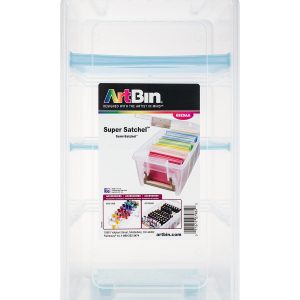 ArtBin Super Semi Satchel Aqua Handle Latch   Dividers