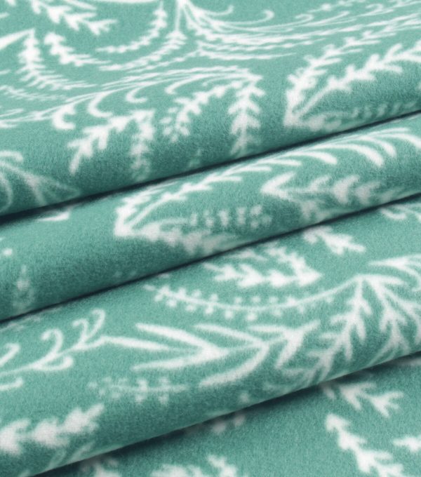 Fern Blizzard Fleece Fabric - Image 3