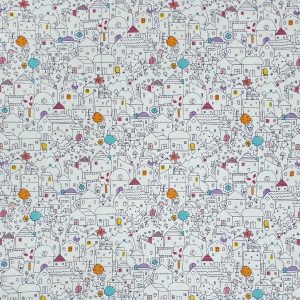 Cute Houses Super Snuggle Flannel Fabric
