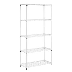 Honey Can Do 36 x 72 White 5 Tier Adjustable Shelving Unit 200lbs