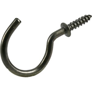 Ook 7/8 Antique Brass Cup Hooks 8pk