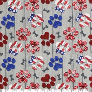 USA Dog Paws Super Snuggle Flannel Fabric