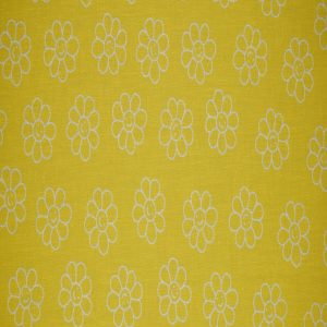Happy Floral on Yellow Quilt Cotton Fabric by Quilter s Showcase