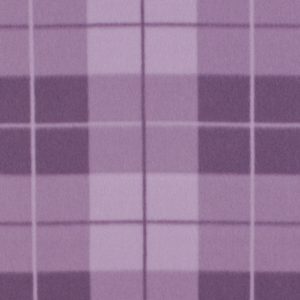 Purple Box Plaid Blizzard Prints Fleece Fabric